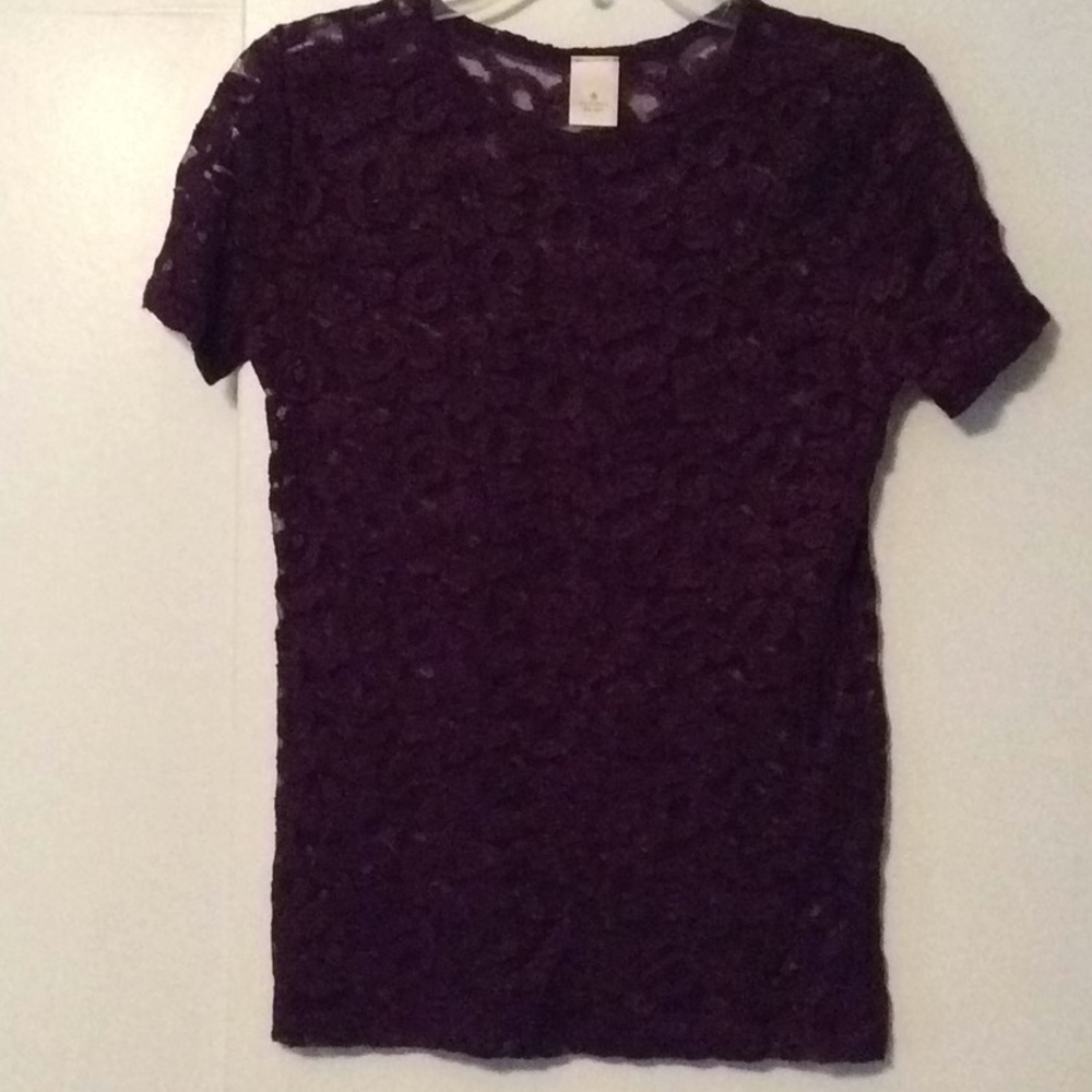 Victoria's Secret burgundy lace top